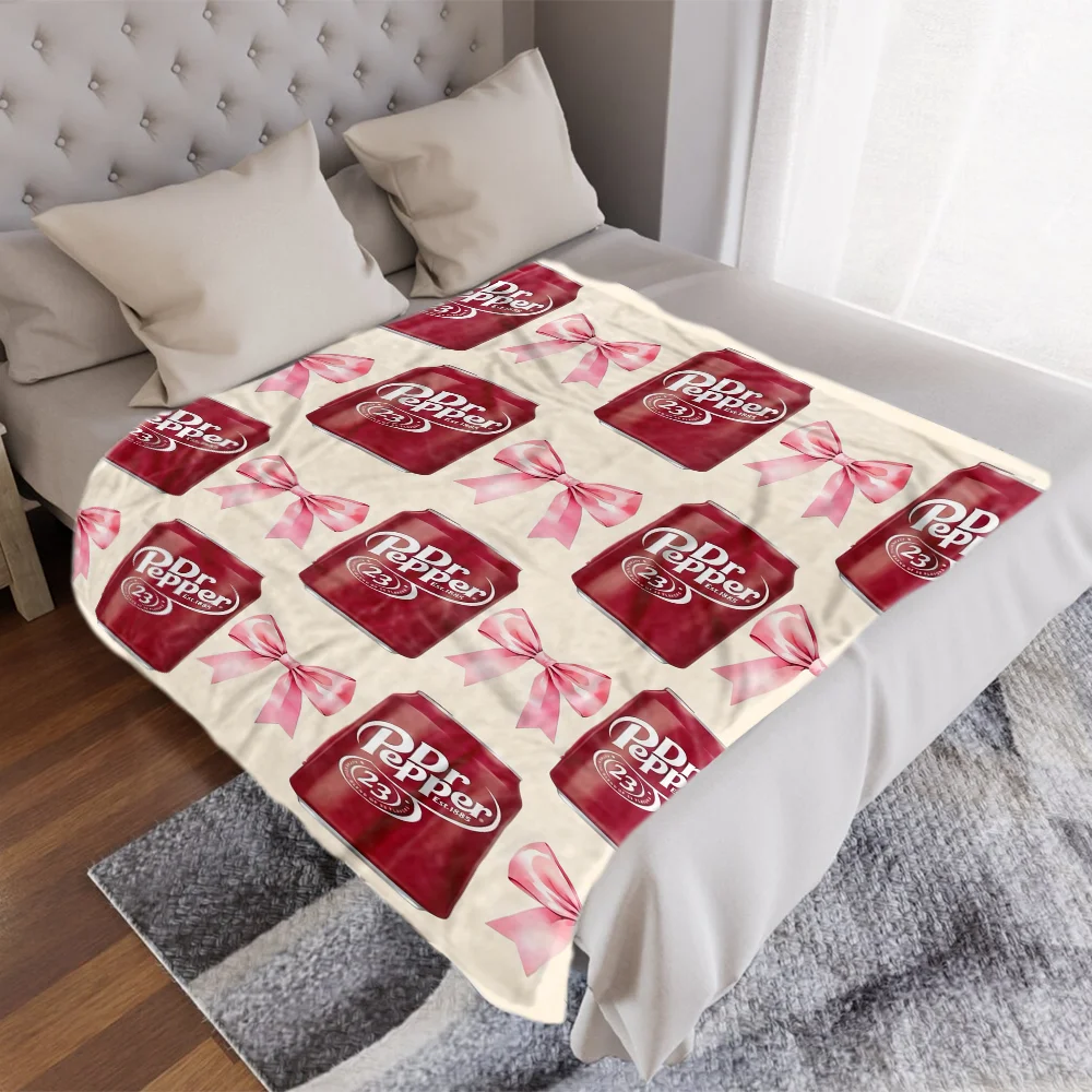 بطانية فريدة من نوعها مطبوعة دكتور بيبر، فائقة النعومة، مثالية للأريكة والسرير والمكتب والسفر - قابلة للغسل في الغسالة، هدية مثالية للرجال والنساء #5