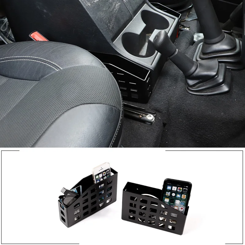 

For 2004-2019 Land Rover Defender 110 Aluminum Alloy Car Modeling Center Control Cup Holder Both Sides Storage Basket Auto Parts