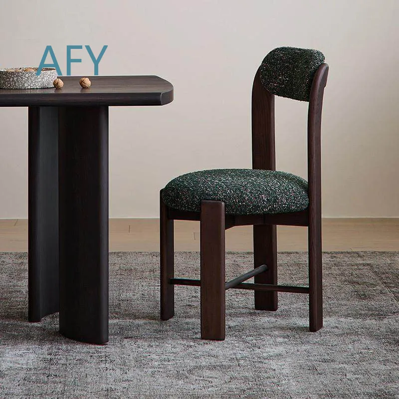 Dining Chair for Nordic Retro Lounge Dining Room Solid Wood Modern Light Luxury Study Home Simple Art Dining Room Furniture