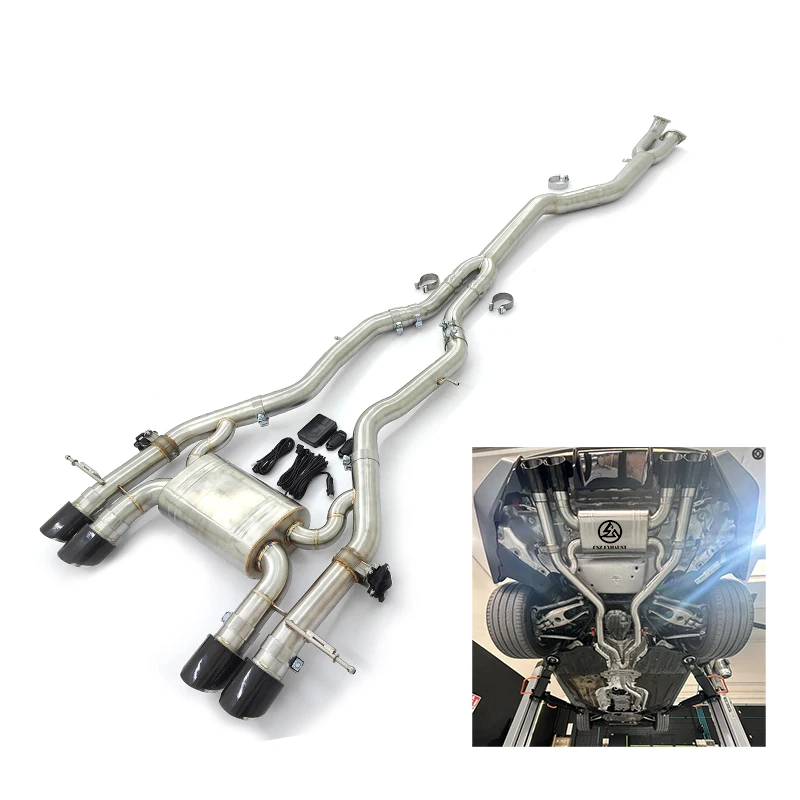 Fast Shipping CSZ G87 M2 Exhaust for B-W S58 G87 M2 3.0T Valved Catback Exhaust With Single Midpipe SS304 Valvetronic Muffler