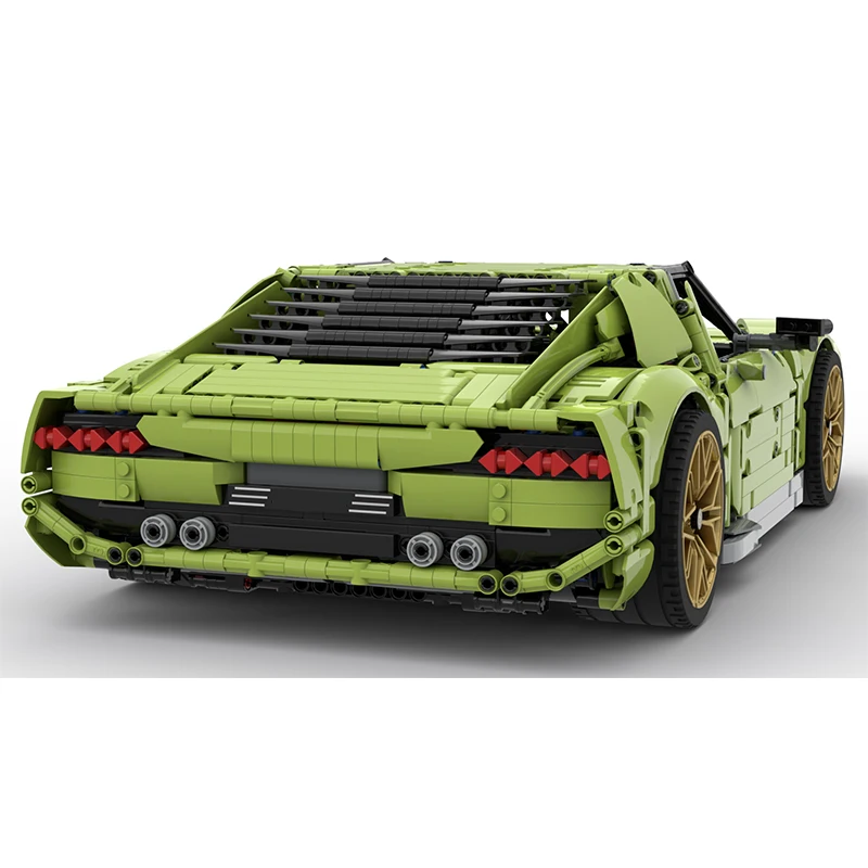 3694Pcs New MOC-119000 Lambo Green Super Sports Car Compatible 42115 Blocks Bricks Educational Puzzle Toys Birthday Gifts