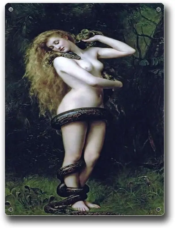 Y1,Metal SignsLilith By John Collier 1887 Metal Tin Signs  Sign