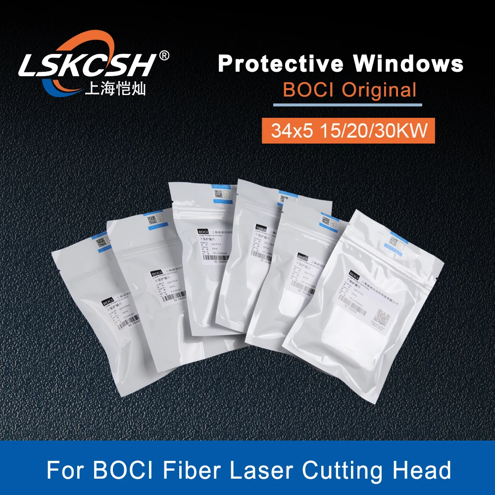 Imagem -06 - Cabeça de Corte a Laser de Fibra Lskcsh Boci Lente Óptica para Boci Janelas Protetoras Original 34x5 15kw 20kw 30kw