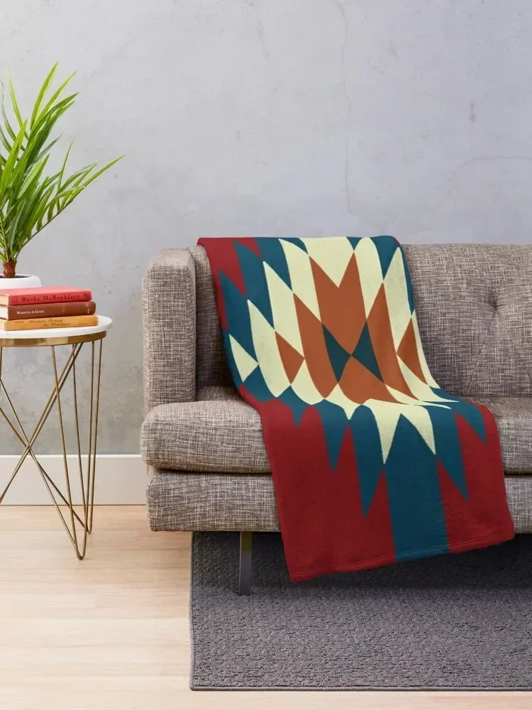 Southwestern Red Throw Blanket Shaggy for sofa Blankets For Sofas anime Blankets