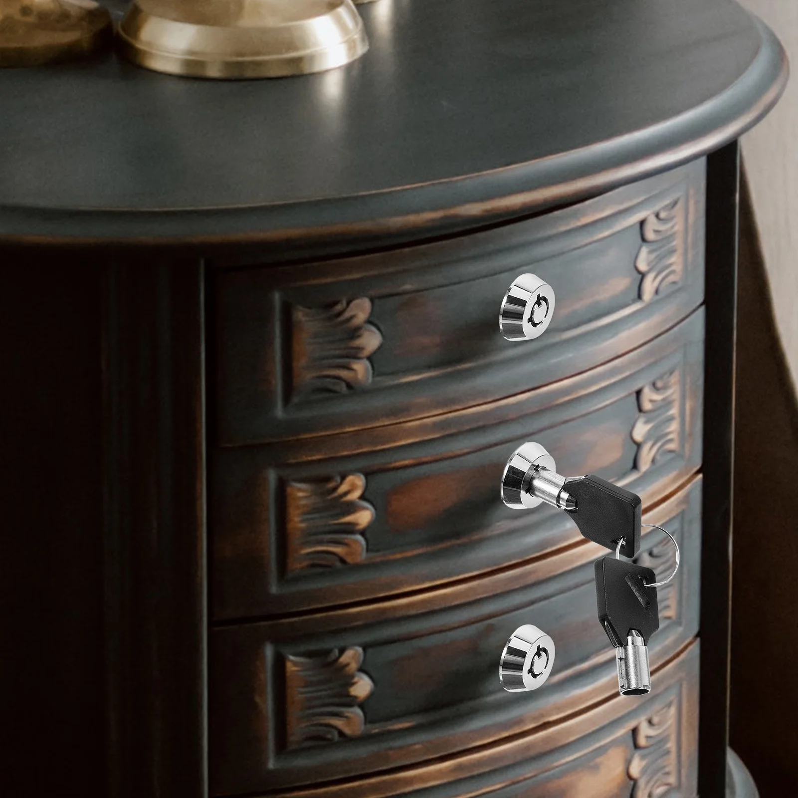 

Stainless Steel Cabinet Lock Drawer Showcase Electric Box High Security Durable Anti Theft Metal Lock Drawer Locks