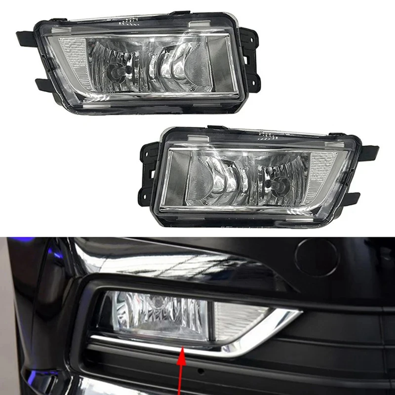 

Car Front Left Right Halogen H8 Bumper Fog Lights Fog Lamp Assembly For VW Passat NMS B7 2016-2018 56D941699A 56D941700A