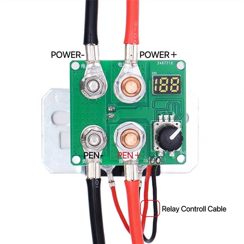 AD41-199 والعتاد 12 فولت التتابع بقعة لحام عدة قابل للتعديل ماكينة لحام نقطي صغيرة أدوات لحام 0.15 مللي متر لتقوم بها بنفسك 18650 البطارية