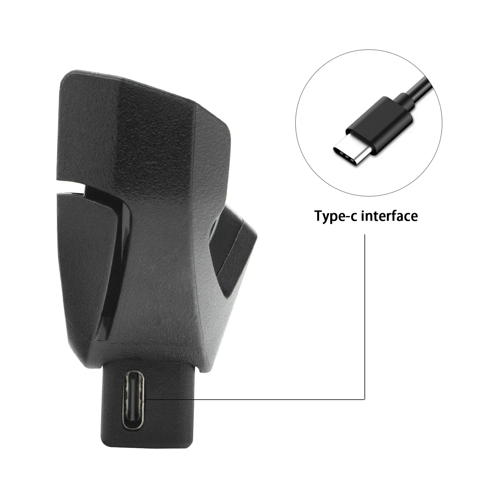 TYPE-C Clip On Charger, Carregador para Zebra TC51 510K TC56 TC52 TC57 ADPTR-TC56-USBC-01, 1PC, Novo