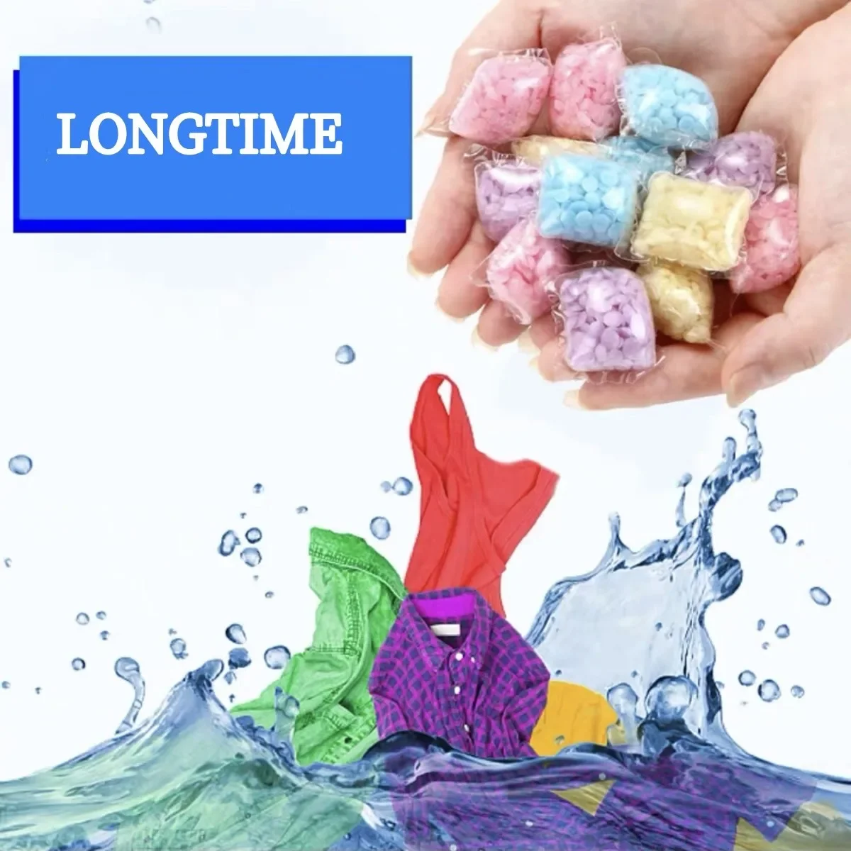 Mixed Color Mixed Scent Laundry Fragrance Beads 50/100pcs/Bag, Lemon Scent Anti-Mite Antibacterial Softening Scent Particles