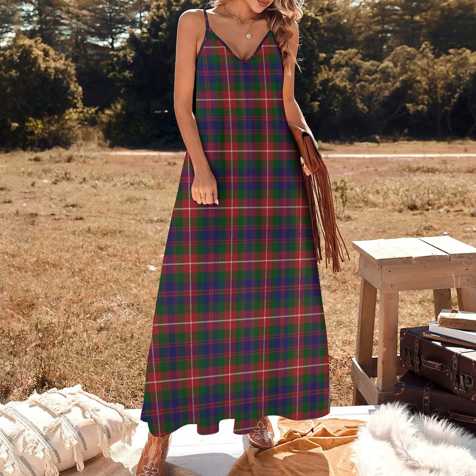 Fraser Of Lovat Clan Tartan Sleeveless Dress Bride dresses womans clothing