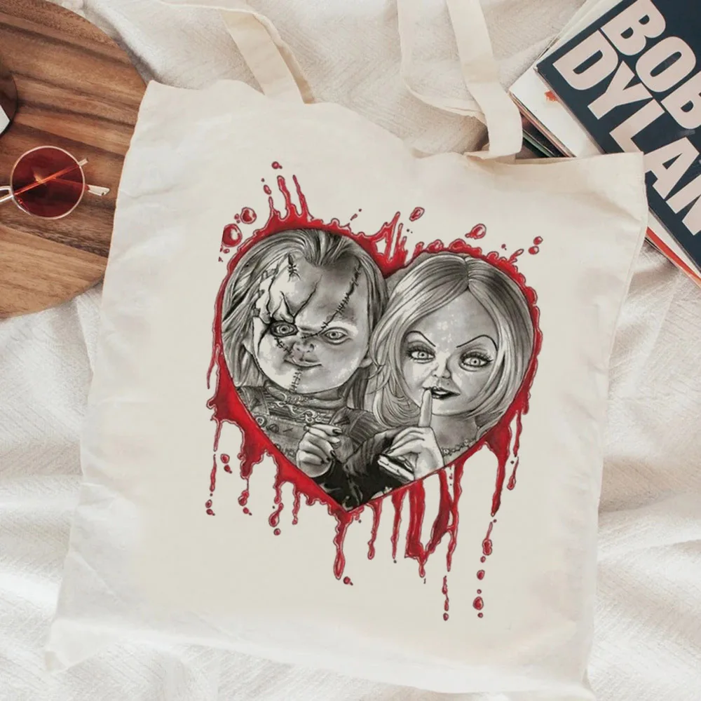 Chucky shopping bag shopping recycle bag bolso jute bag tote bag fabric boodschappentas reciclaje tote sac toile