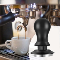 Coffee Tamper Adjustable Depth With Scale Espresso Springs Calibrated Tamping Coffee Distributor