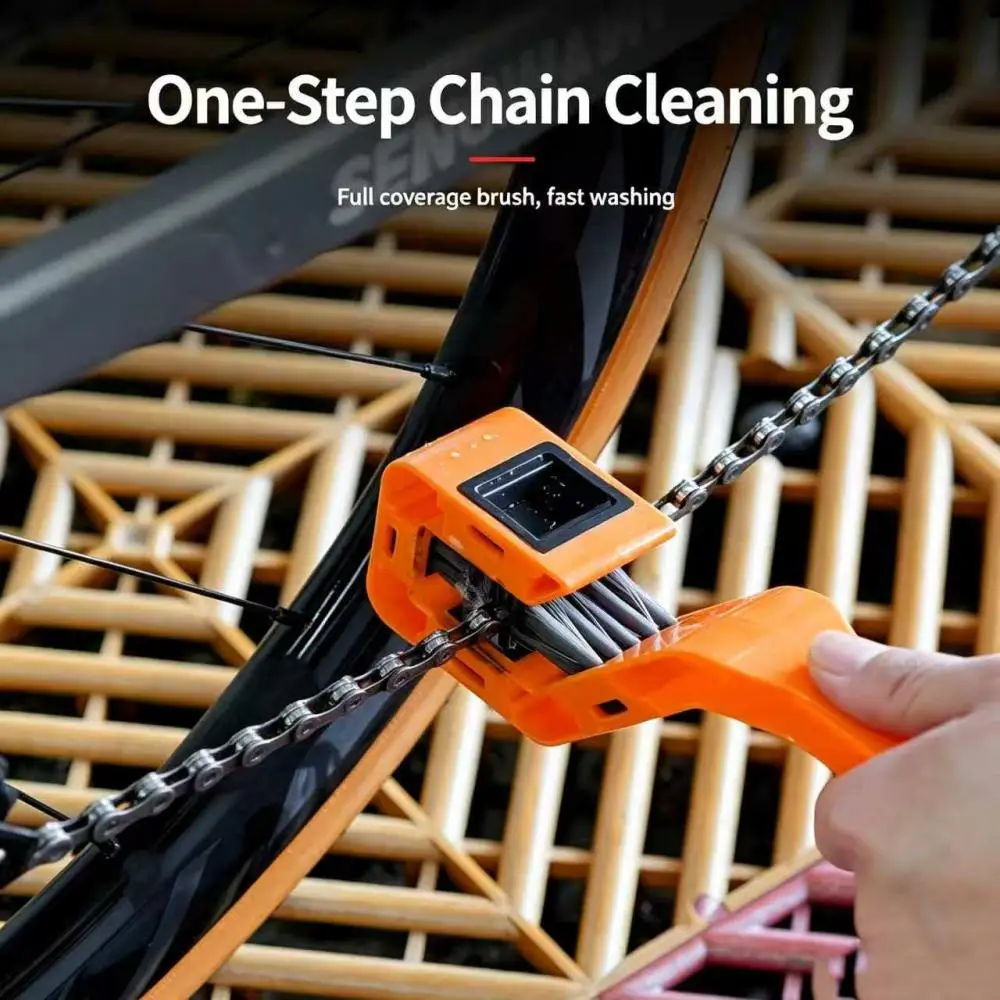 Tolex Bicycle Chain Cleaner Portable MTB Chain Washer Machine with Brush Scrubber  Tool Bike Scrubber Washer Tool Bike Accessory