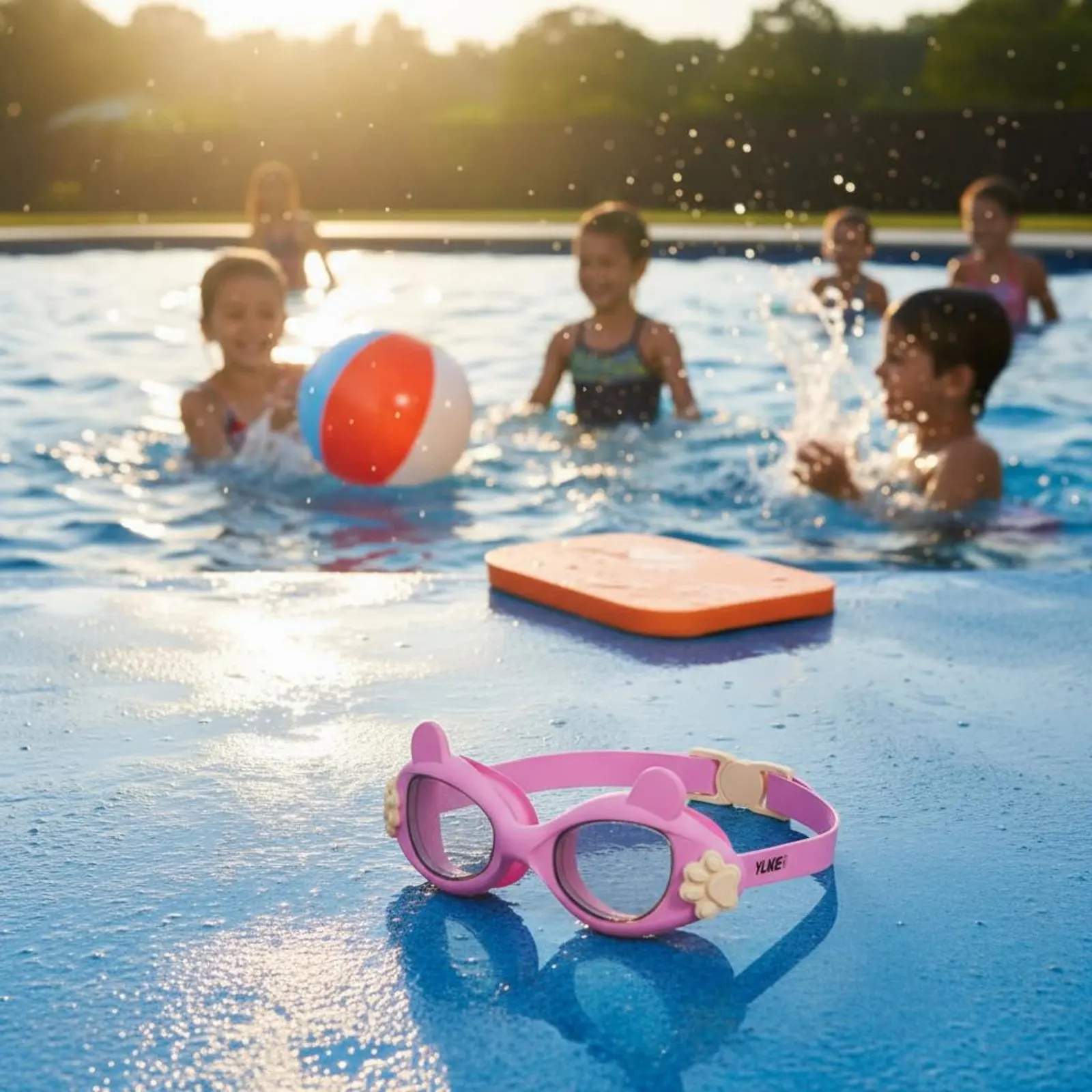 Kids Swim Goggles Comfortable Fit Children's Swimming Goggles Diving Eyewear Soft Silicone Sports Accessory Wide View view 6