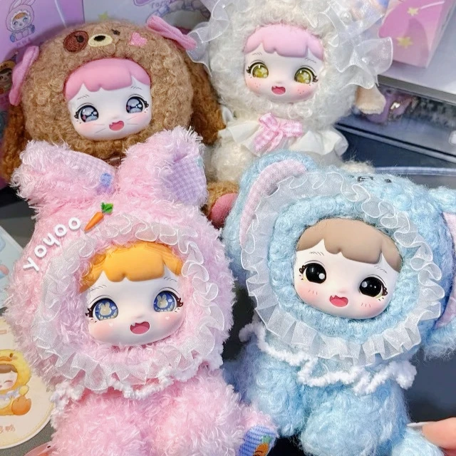 

Подлинная серия Yoyoo Soft Dream, виниловая плюшевая подвеска, глухая коробка, модная кукла, гаражный комплект, украшение для рабочего стола, игрушка, подарок на день рождения для девочки