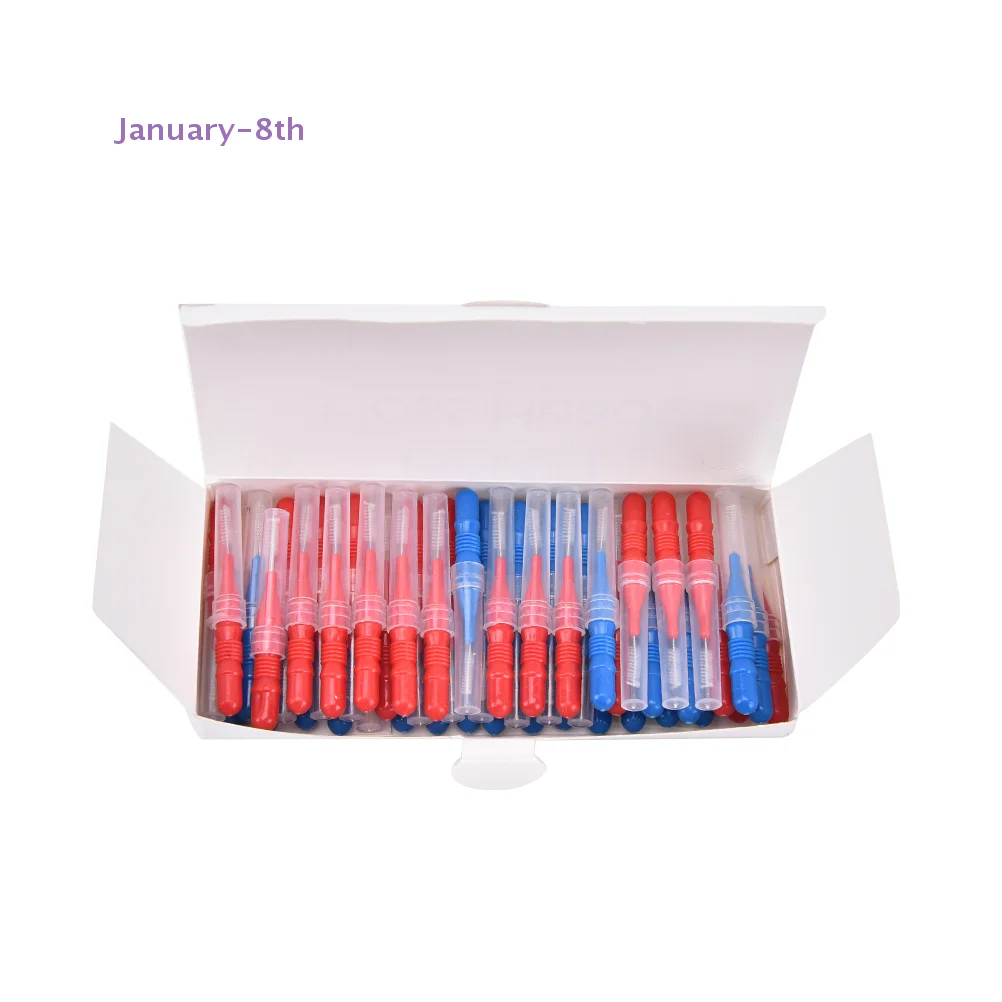 50Pcs Clean Tooth Floss Head Hygiene Dental Plastic Interdental Brush Toothpick