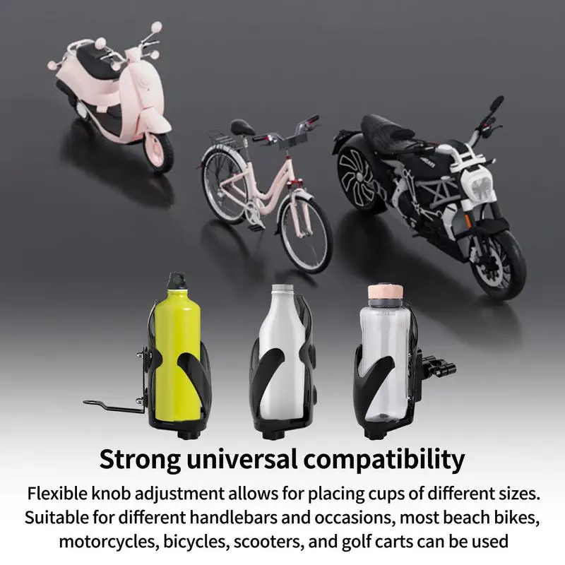 Motorcycle Cup Holder Bike Water Bottle Holder Bag Drink Holder Bike Cup Holder For Water Bottle For Boat Stroller Walker