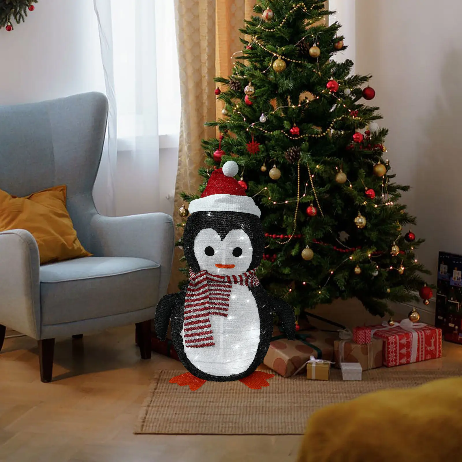 Foldable Penguin Lantern for Christmas Decoration – Outdoor Garden, Patio, Lawn & Indoor Holiday Lighting