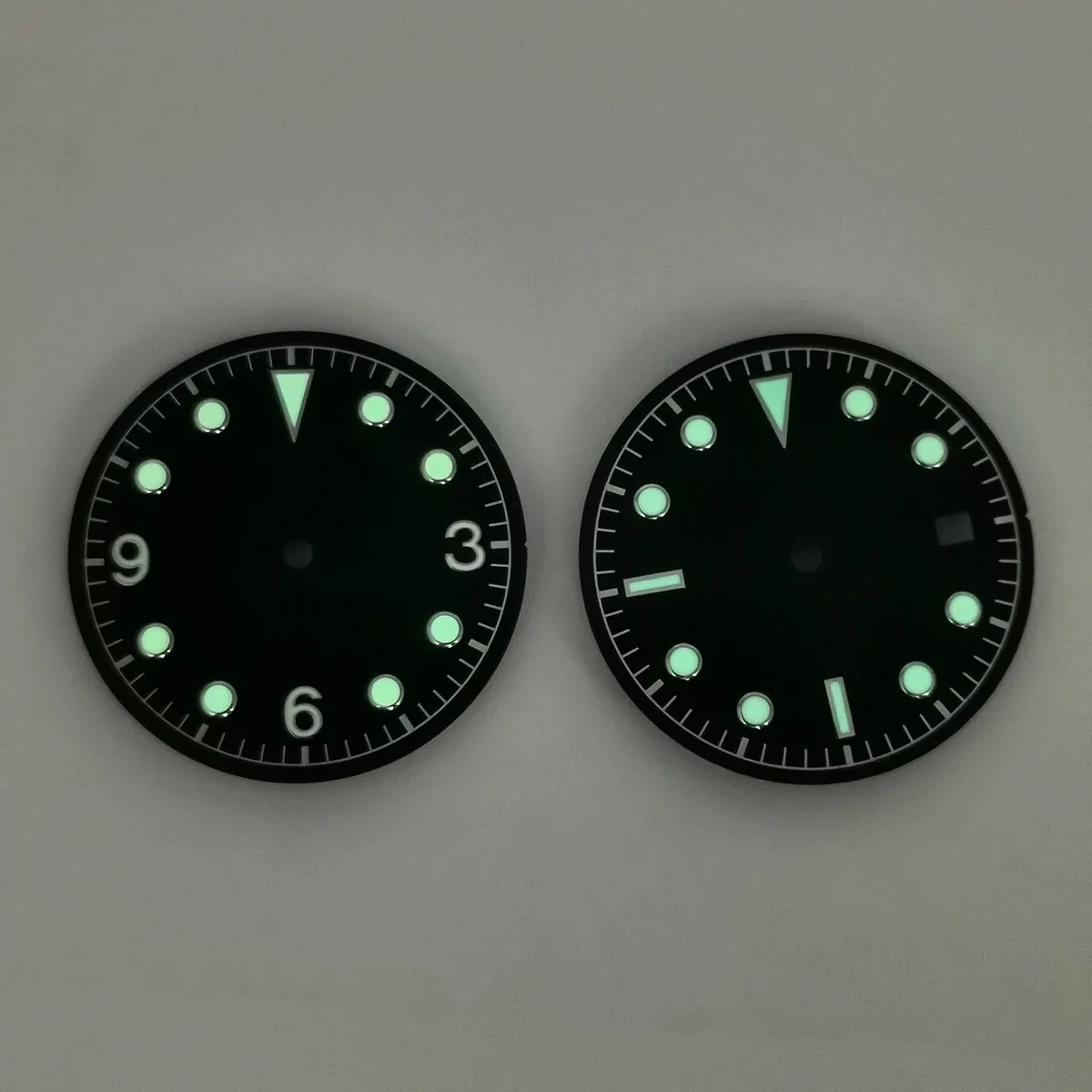 تخصيص NH35 8215 ساعة الطلب 30.5 مللي متر الأخضر مضيئة الهاتفي صالح ل NH35 NH36 8215 ساعة يد تعمل بالحركة وجوه الطلب