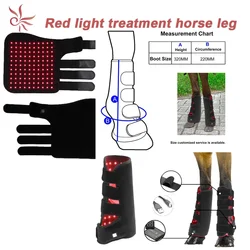 Custom Infrared Pad Led Red Light Therapy Animal Equine Therapy Wrap Pad for Pets Horse Legs Boot Treat Pain Therapy Belt Wrap