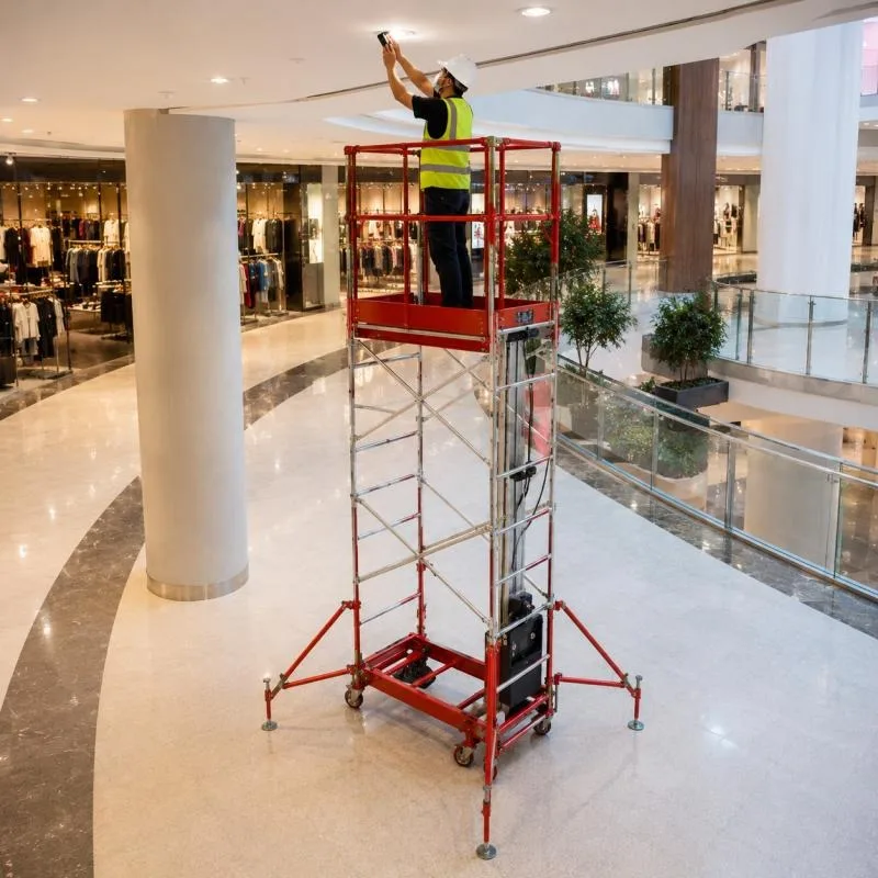 Electric Suspended Platform Building Construction Gondola Scaffold Lift with Safety Lock Hoist for Wall Maintenance
