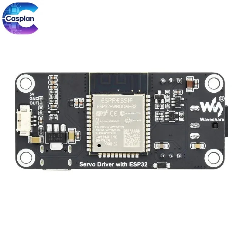 5Pcs ESP32 Servo Driver Expansion Board ESP32-WROOM-32 WiFi Bluetooth UART 253 Servos for Robotics