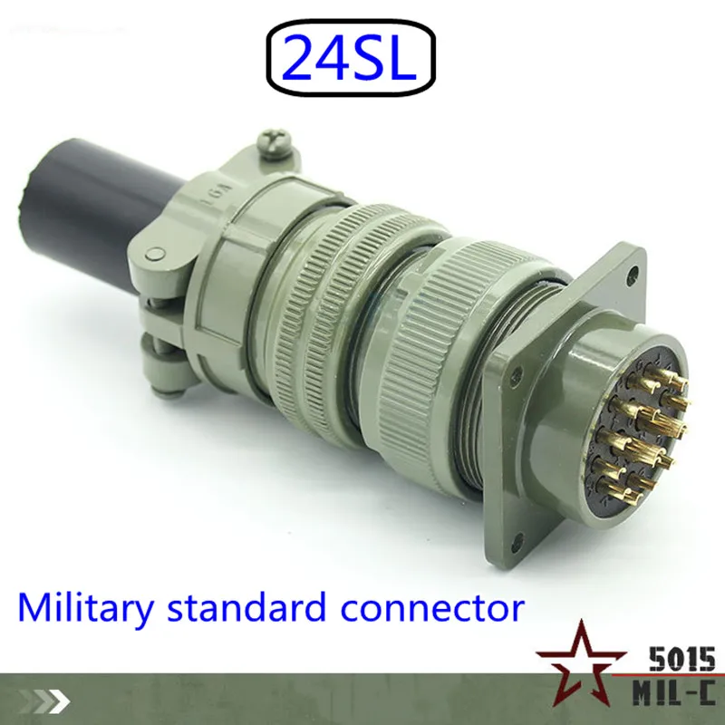 24SL Military Standard Connector ML5015 Series  46A High Current and High Power 3106A 3102A Direct Male Socket Female Plug