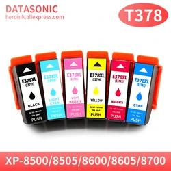 6色のインクカートリッジ,6色,t378 378xl t3791,epson XP-8500 XP-8505 xp-8600 xp-8605 XP-8700と互換性があります