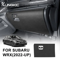 Anti-kick Pad For Subaru WRX 2022 2023 2024Carbon Fiber Texture Suede Sticker LHD RHD Copilot Storage Box Protection Accessories