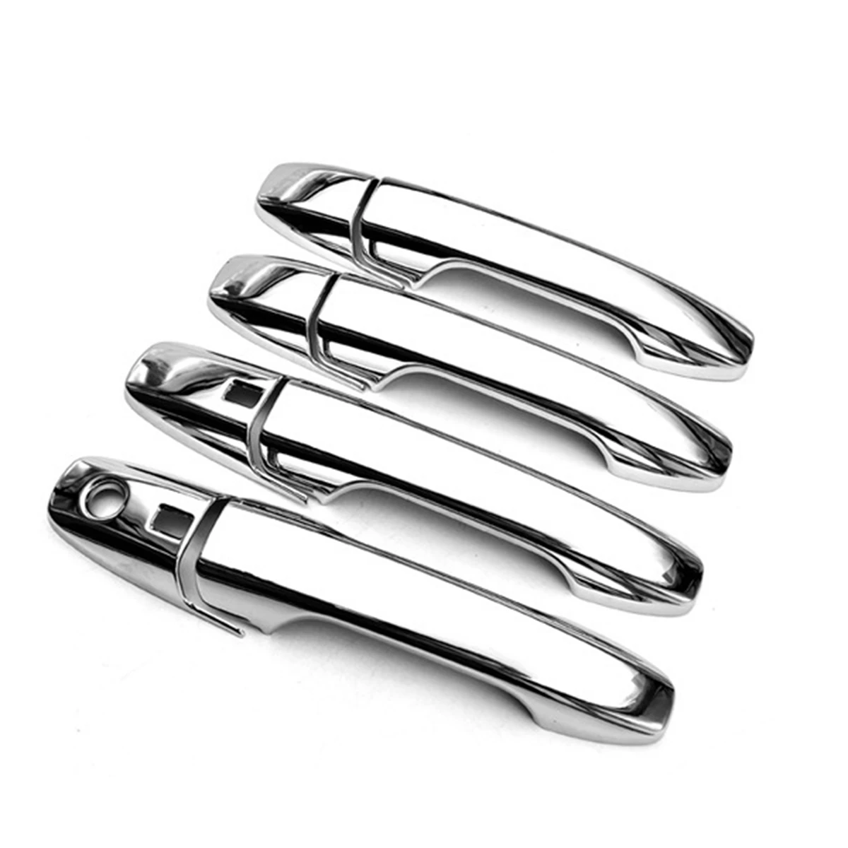 8Pcs Chrome Car Exterior Side Door Handle Frame Cover Trim for Honda CRV 6Th