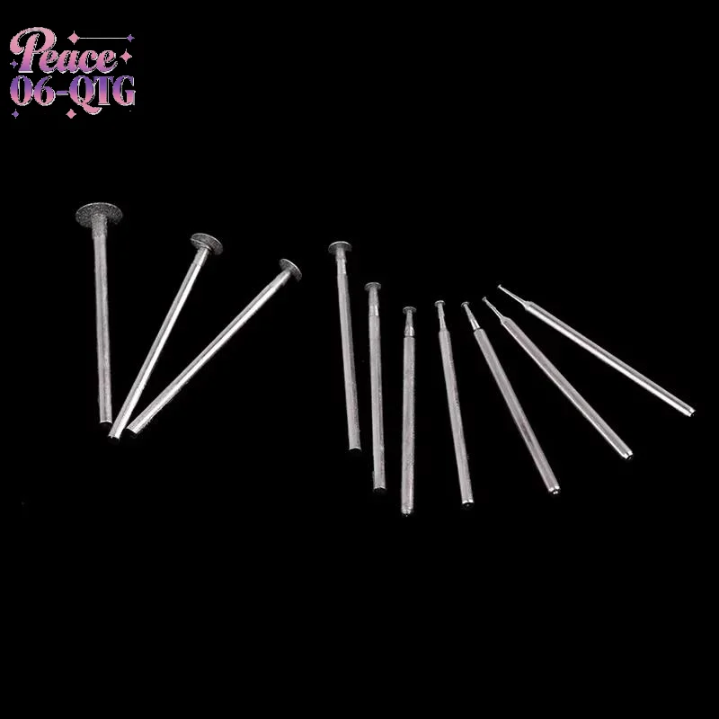 New Sale 10PCS Grinding Bit Accessory Ultra-Thin T Head Shank Diamond Mounted Point Stone Jade Carve Polish Engrave Tools