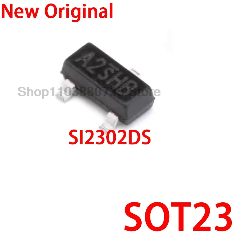 20PCS 100% New chip SI2302DS SOT-23 SI2302 A2SHB SOT23 2.5A/20V SOT SMD MOSFET field effect transistor