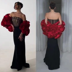 Customized  Prom S Flower Formal Evening Trumpet Off-the-shoulder Bespoke Occasion Gown Long Dresses