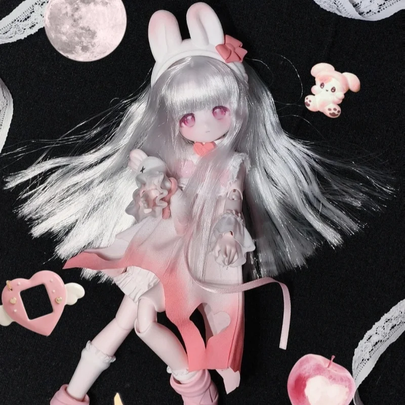 

Genuine 1/8 Bjd Lovely Kwaidan Series Blind Box Hair Implanted Bjd Kawaii Cute Girl Action Figure Ornament Collection Model Gift