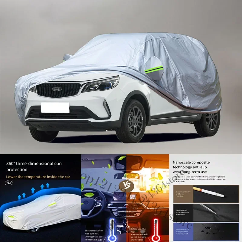 

For Geely Yuanjing X3 fit Outdoor Protection Full Car Covers Snow Cover Sunshade Waterproof Dustproof Exterior Car cover