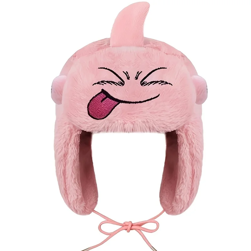 

Новая осенне-зимняя плюшевая шапка с защитой для ушей, однотонная, с милым мультяшным дизайном