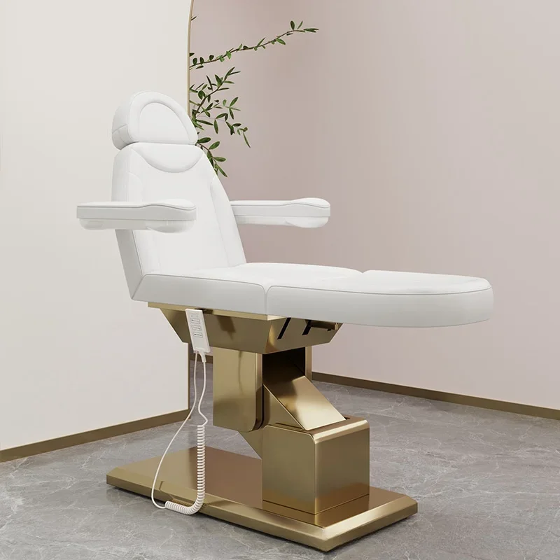 

Salon Beauty Center 3 Motor Beauty Bed Massage Table Electric Lift Eyelash Bed Tattoo Embroidery Facial Spa Bed