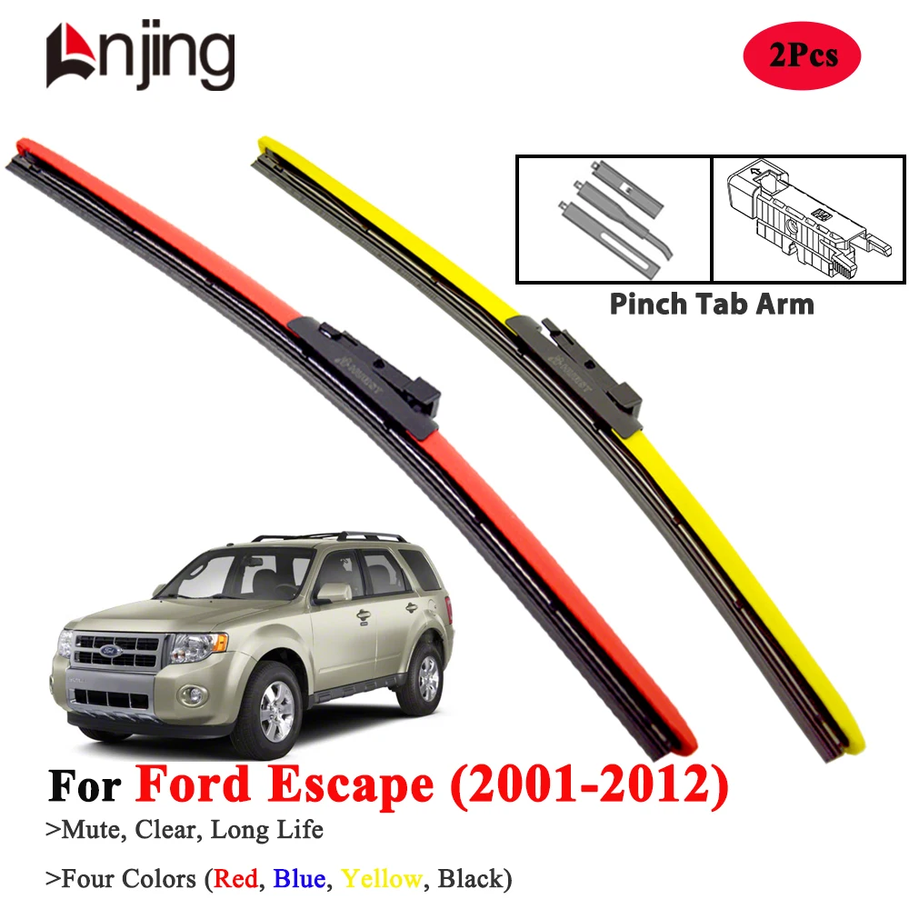 

LNJING Colorful Wiper Blades For Ford Escape 2001-2012