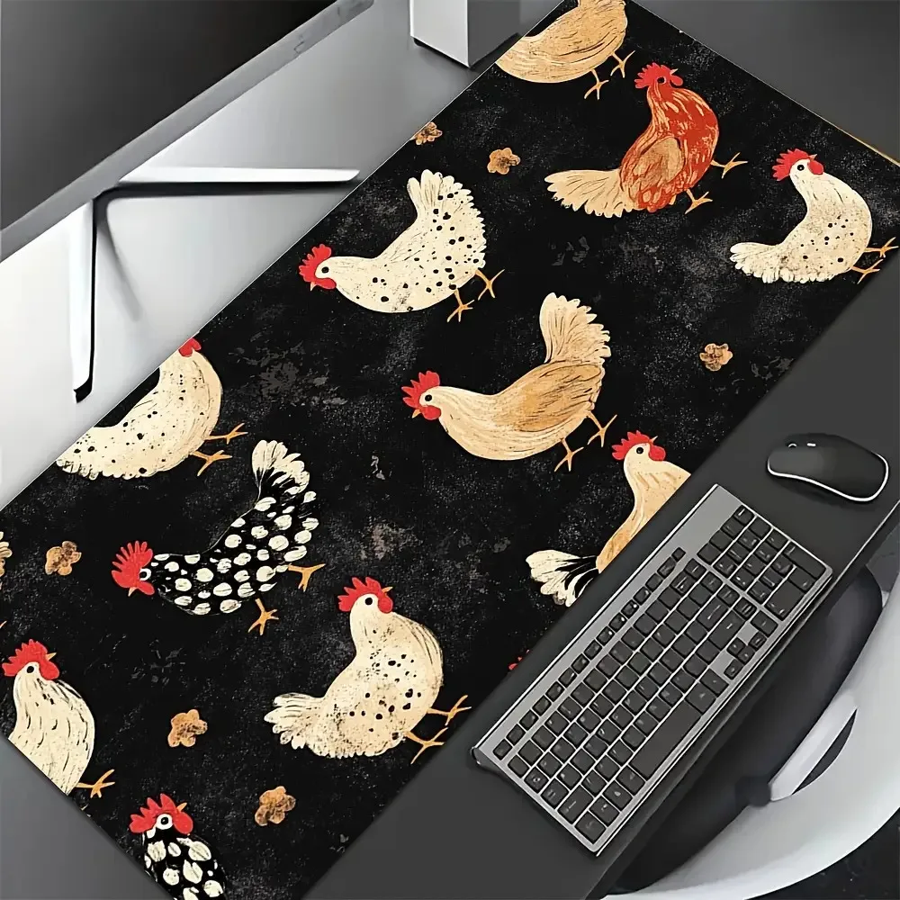 Chicken flock New Hot-selling Large size Mouse Pad Laptops Gaming Deskmat Mousepad Anime Office Carpet Keyboard Rubber material