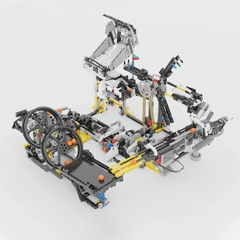 Handmatig Mechanisch Model Moc Bouwstenen GBC Dribbelen Apparaat Technologie Modulaire Blokken Cadeau Kerst Speelgoed DIY Sets Montage