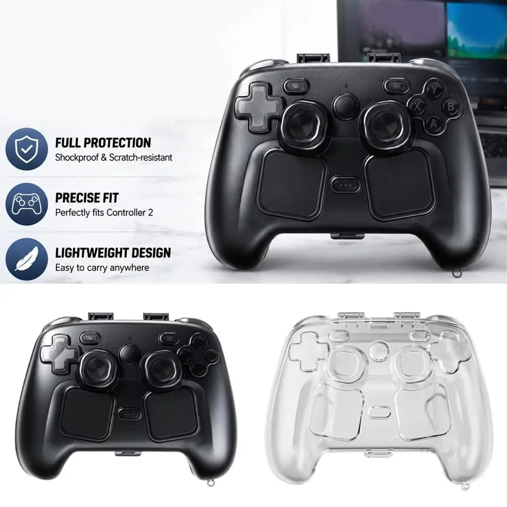 Aolion For Steam Controller 2 Transparent Hard Protector Cover Box For Steam Controller 2 Protective Case Gaming Accessorie