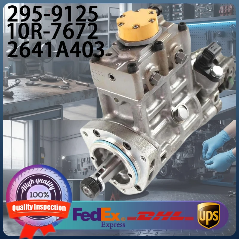 

295-9125 Fuel Injection Pump 10R-7672 2641A403 for Caterpillar CAT Engine C4.4 C6.6 Excavator M313D M315D Backhoe Loader 450E