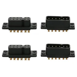 2Pairs JY12PIN Male Female Plug Quick Release Servo Connector Brass Plated Gold Signal Pin Terminal for RC Drone Battery Welding