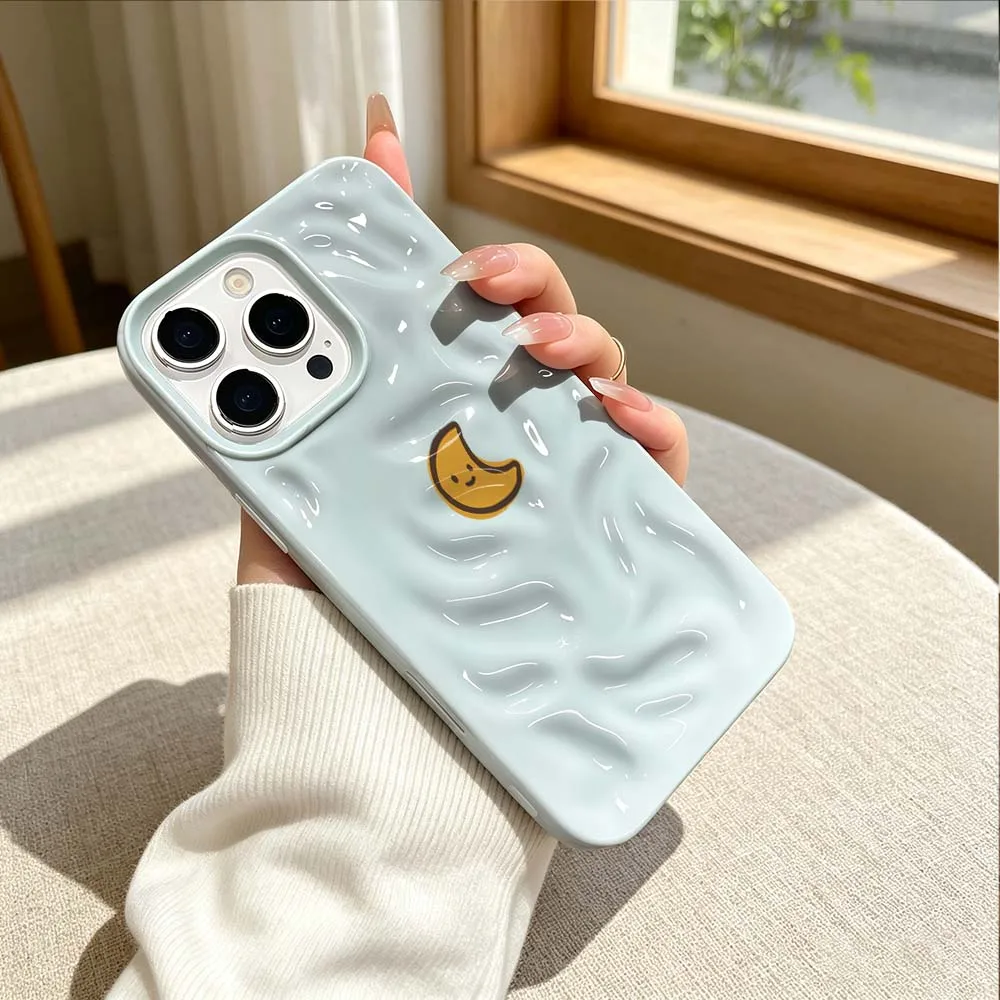 Cartoon Smiling Sun Cloud For Apple iPhone 17 Air 16 15 14 13 12 11 Plus Pro Max Phone Case Cover