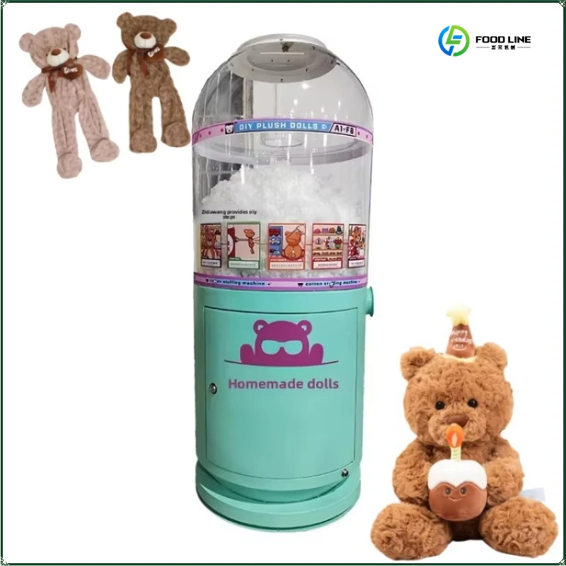 Stable Performance Electric Doll Stuffing Machine High Speed Motorized Plush Bear Filling Machine Wholesale Price FL Customized