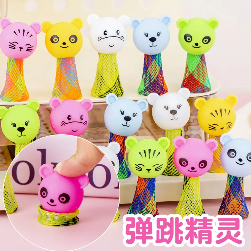10/20Pcs Springende Elf Cartoon Mini Tier Springen Puppe Spiele Spielzeug für Kinder Geburtstag Party Favors Goodie Tasche baby Füllstoffe Geschenk