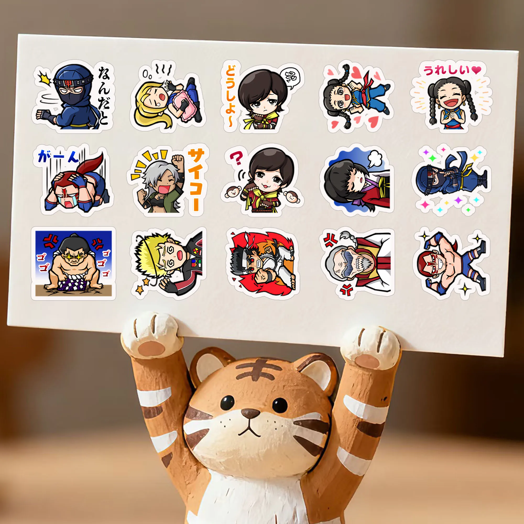 King of Fighters Game Stickers Cute Cartoon Emoji Pack Full Set of Character Stickers,Used for Computer,Scene Decoration view 3