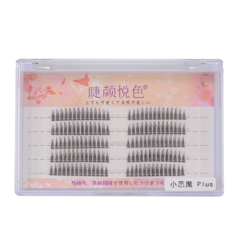 ขนตาปลอมธรรมชาติจำลองหนา Stem ขนตาปลอม Glimmer เริ่มต้นเครื่องมือแต่งหน้า Lashes Hand Made Lash
