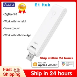 Aqara E1 Smart Gateway Zigbee USB Port Mini Hub Wireless Connect Remote App Control Smart Home For Xiaomi MIHOME Apple Homekit