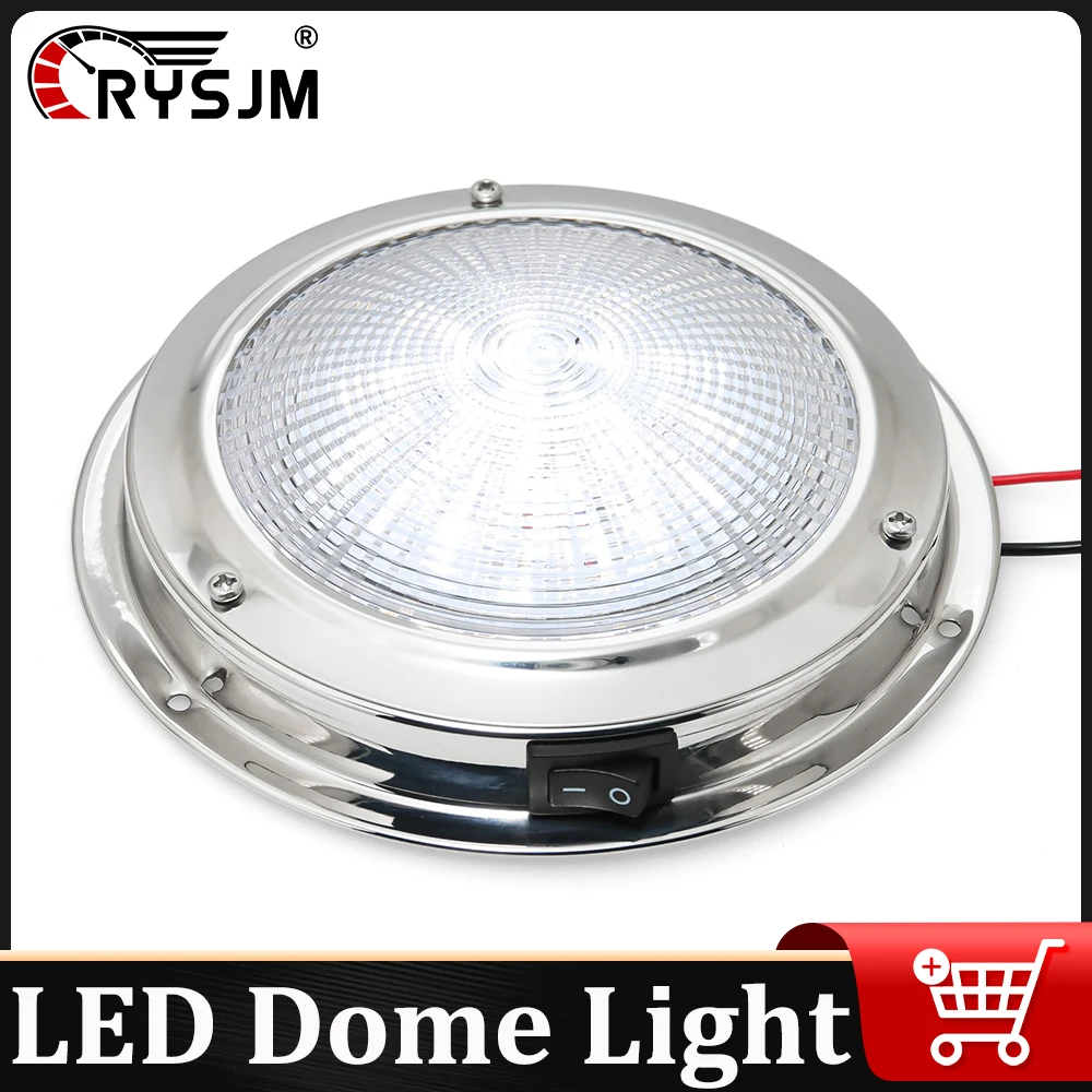 

Лодка Светодиодный купольный светильник Потолочный купольный светильник Водонепроницаемый для автомобиля Лодка Корабль RV Яхта Купол Внутреннее освещение Морская лампа Аксессуары для лодок
